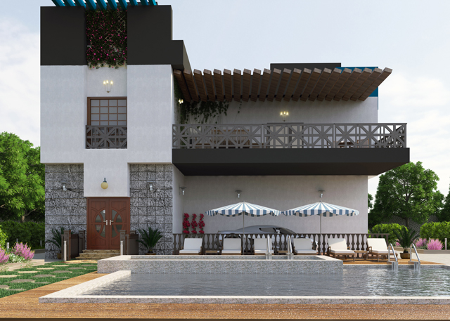 an exterior design