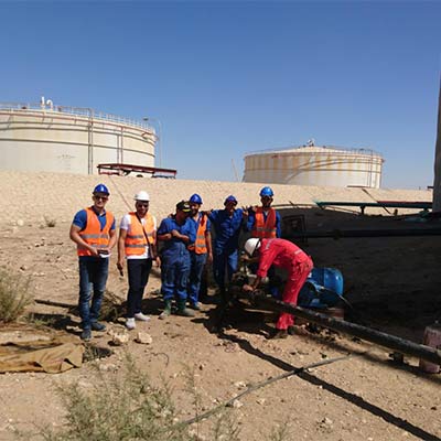 عملية استرجاع المازوت من التانك d الى التانك c وتنظيف التانك d